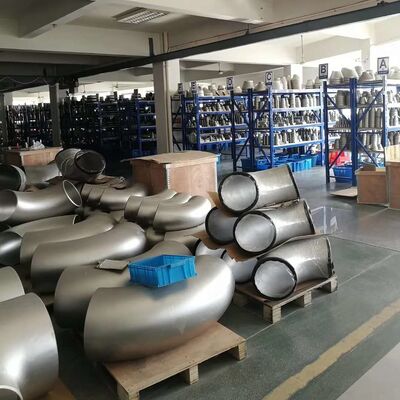 Avesta 254SMO 10 "Sch-40 BW S31254 Paslanmaz Çelik Eblow'da Dirsek 45º Uzun Yarıçap