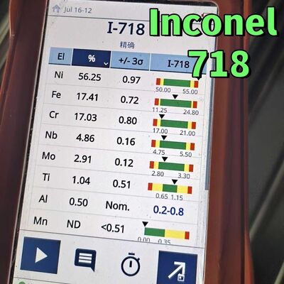 Nikel Alaşımı UNS N07718 Çubuk Çapı 16mm Inconel 718 Çözeltisi İşlemli ve Çökelmeyle Sertleştirilmiş ASTM B637