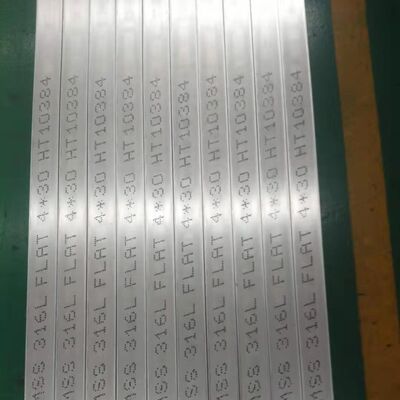 Sıcak Haddelenmiş 100mm x 5mm Kalınlık Paslanmaz Çelik Yassı Bar-SS316L 1.4404 Uzunluk 6M