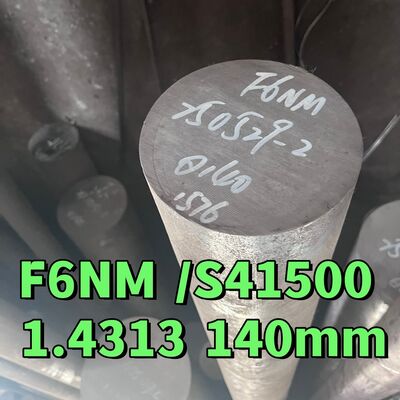 ASTM A182 F6NM Paslanmaz Çelik EN1.4313 UNS S41500 Süper Martensitik Yuvarlak Çubuk ve Dövme