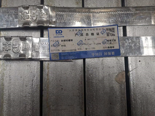 BV St37 Q235b U Kanal Galvanizli Çelik Yapı Malzemesi Çubuğu