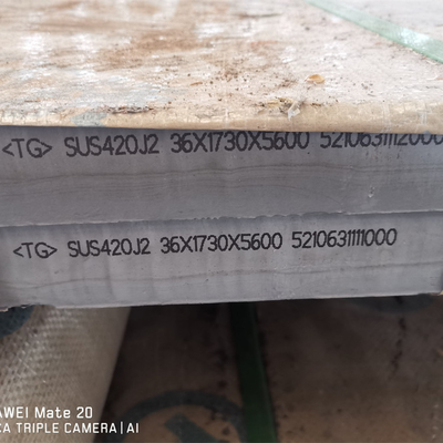 30Cr13/ EN 1.4028 / DIN X30Cr13 / JIS SUS 420J2 Cerrahi aletler için paslanmaz çelik plaka