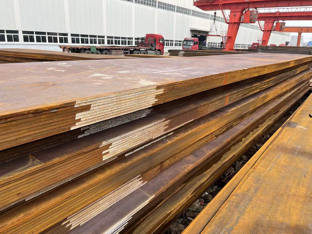 Yüksek Güçlü Nakliye Çelik Plakası Malzemesi Eq70 Abs 12600 X 3000 X 70mm 3,2 Cert ile 4