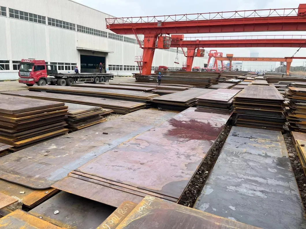 Yüksek Güçlü Nakliye Çelik Plakası Malzemesi Eq70 Abs 12600 X 3000 X 70mm 3,2 Cert ile 5