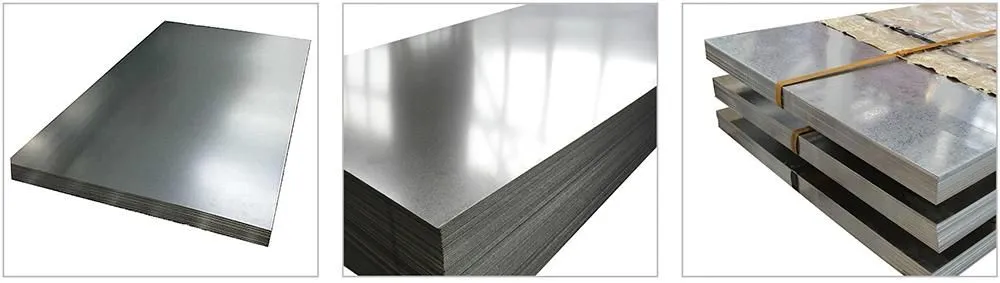 Galvanizli Yüzey Tedavisi SGCC DX51D Sınıf Galvanizli Çelik Yaprak Z80-Z275 4